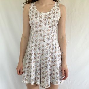 Vintage 90s Floral WideTank Strap Playsuit Romper